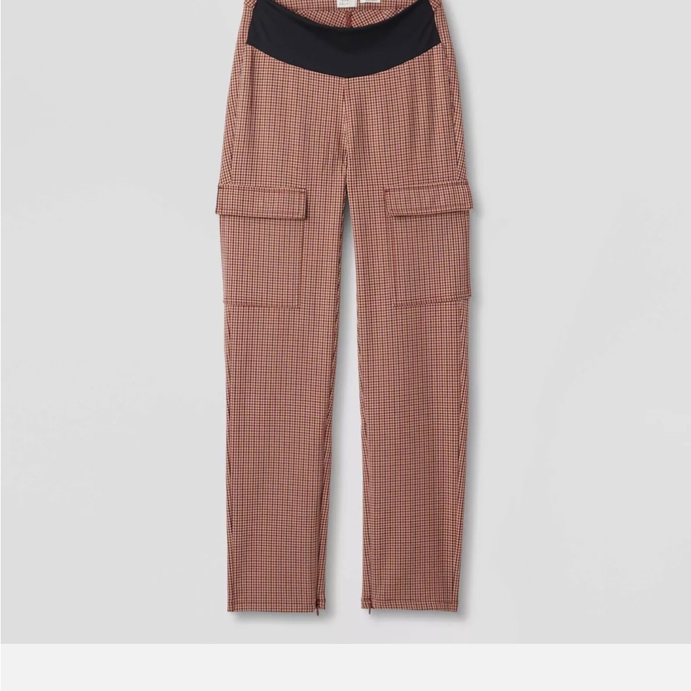 NEW! Women's Adaptive Seated Fit Pants, Brown Plaid Pants, Multiple Sizes